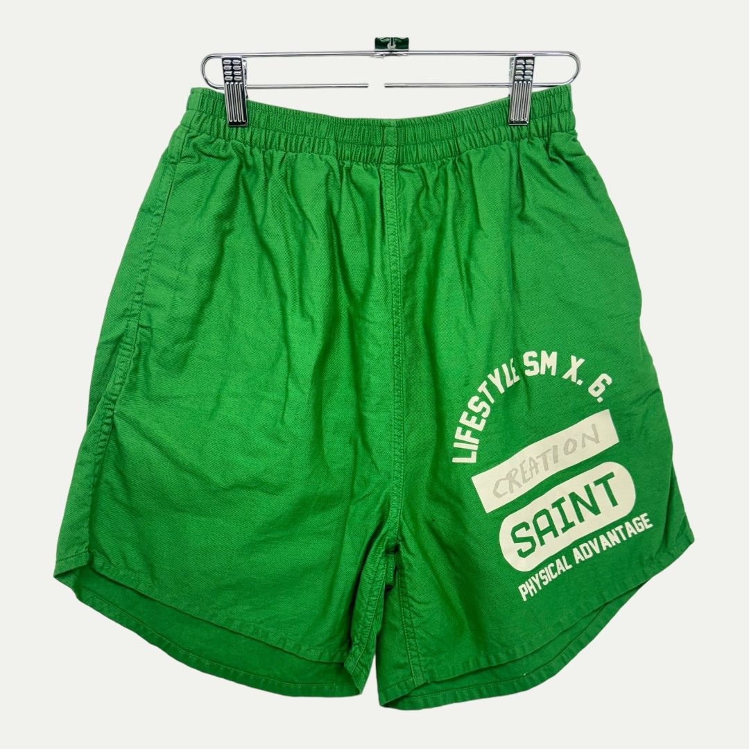 Saint Michael Green Easy Shorts Sz S(30) New