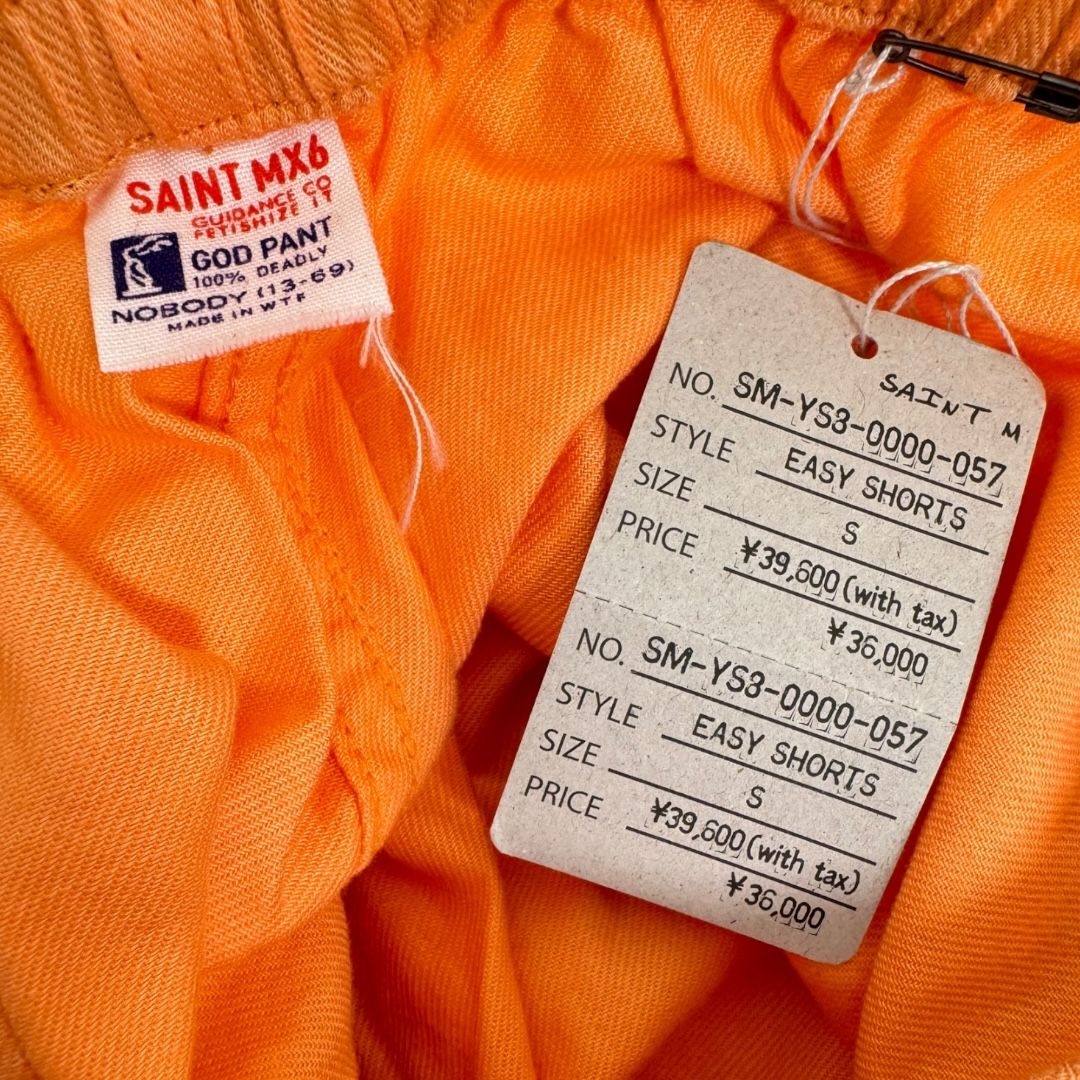 Saint Michael Orange Easy Shorts Sz S(30)
