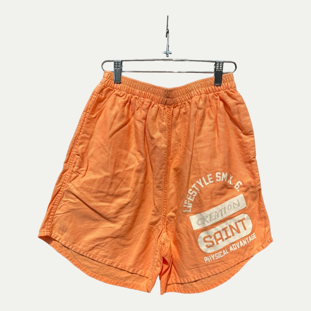 Saint Michael Orange Easy Shorts Sz S(30) New