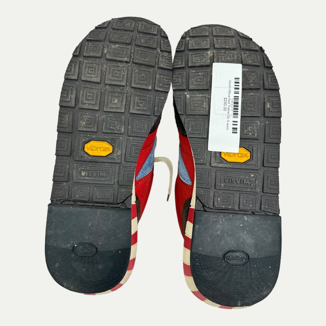 Visvim Attica Red Trainer Sz 8