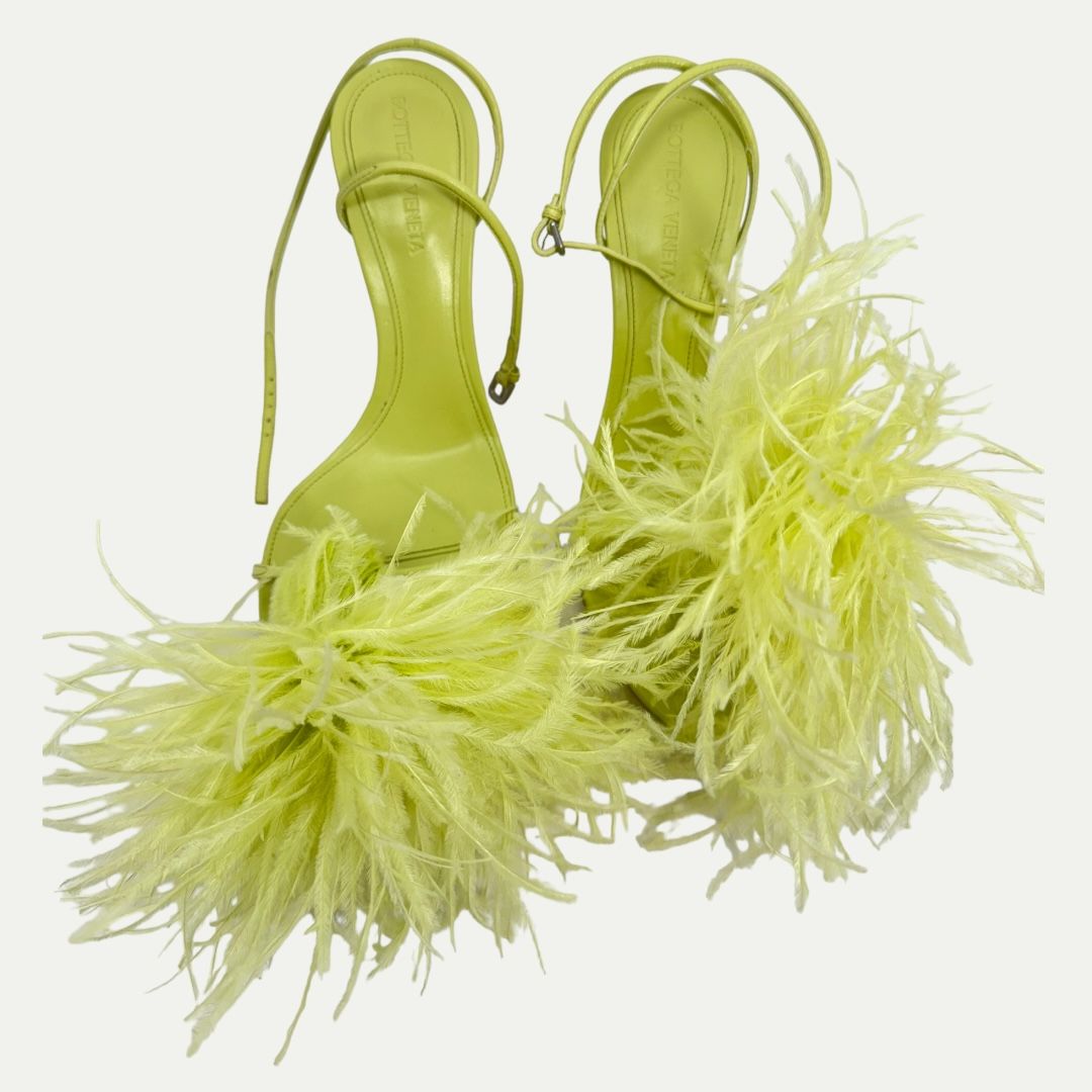 Bottega Veneta Feather Heels Sz 37(7)