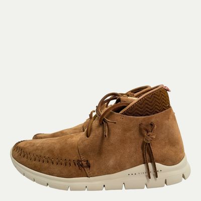 Visvim Moc Trainer Hi-Folk Brown Sz 8m/9.5w New