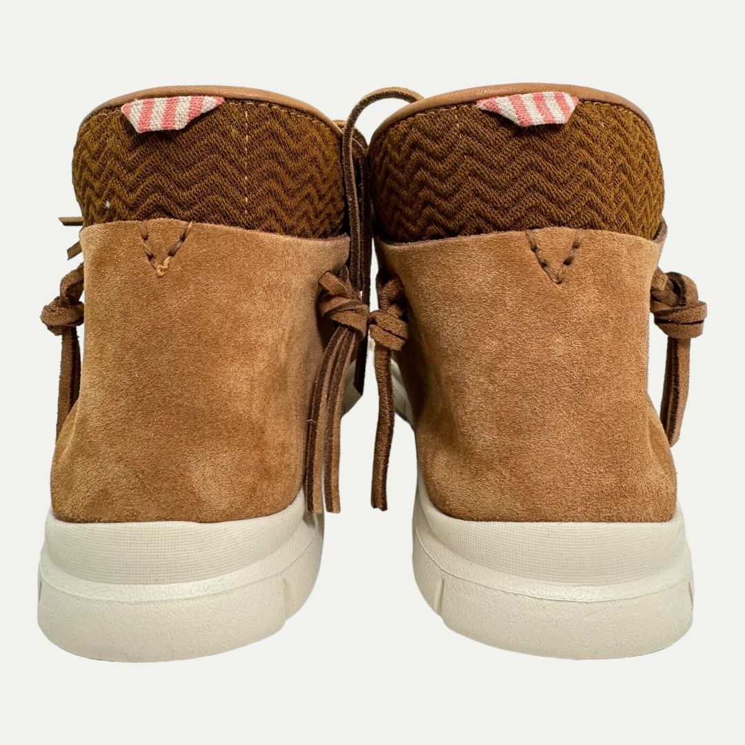 Visvim Moc Trainer Hi-Folk Brown Sz 8m/9.5w New