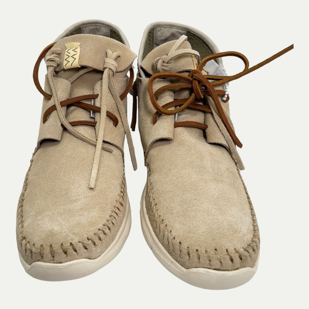 Visvim Moc Trainer Hi-Folk Beige Sz 8m/9.5w New