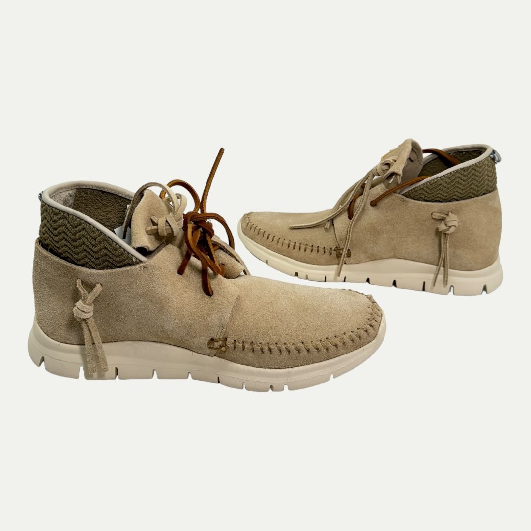 Visvim Moc Trainer Hi-Folk Beige Sz 8m/9.5w New