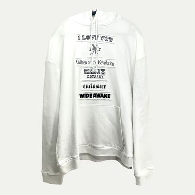 Raf Simons I Love You Hoodie Sz M New