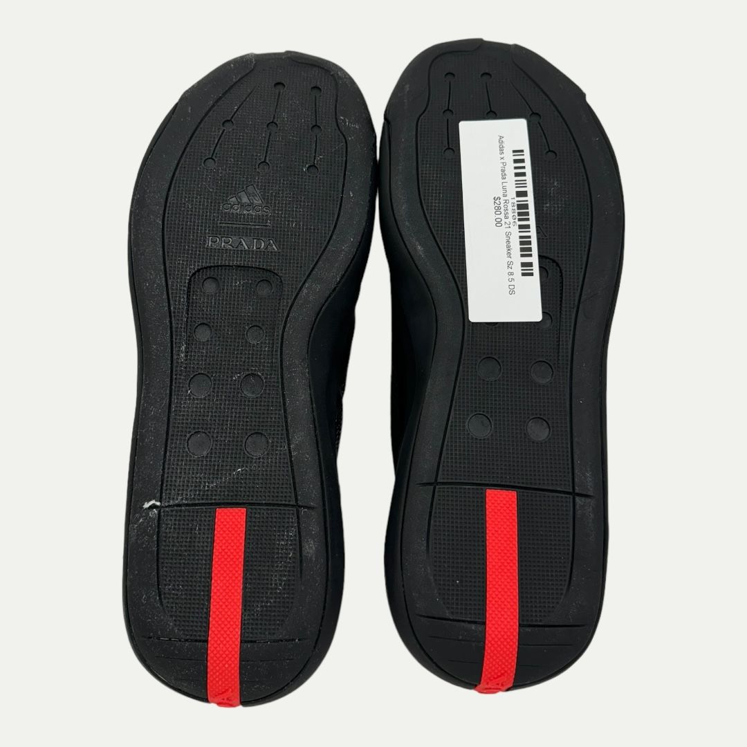 Adidas x Prada Luna Rossa 21 Black Sneaker Sz 8.5 New