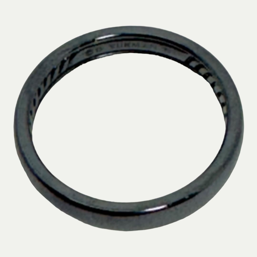 David Yurman Black Ring Band Sz 10