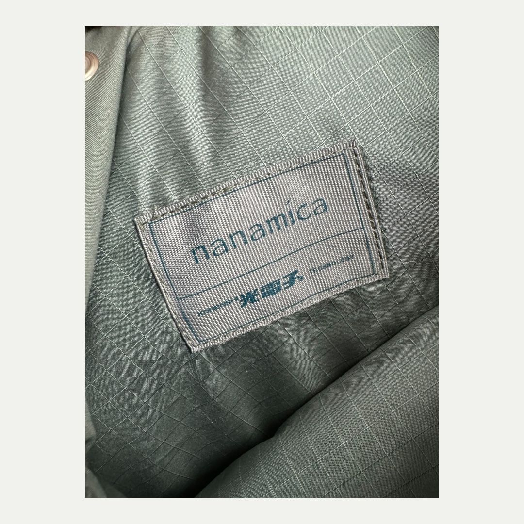 Nanamica Sage Green Reservable Quilted Coat Sz S