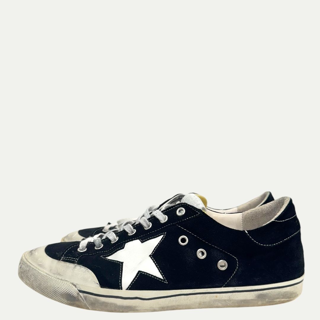 Golden Goose Black Superstar Sz 45 worn (no box)