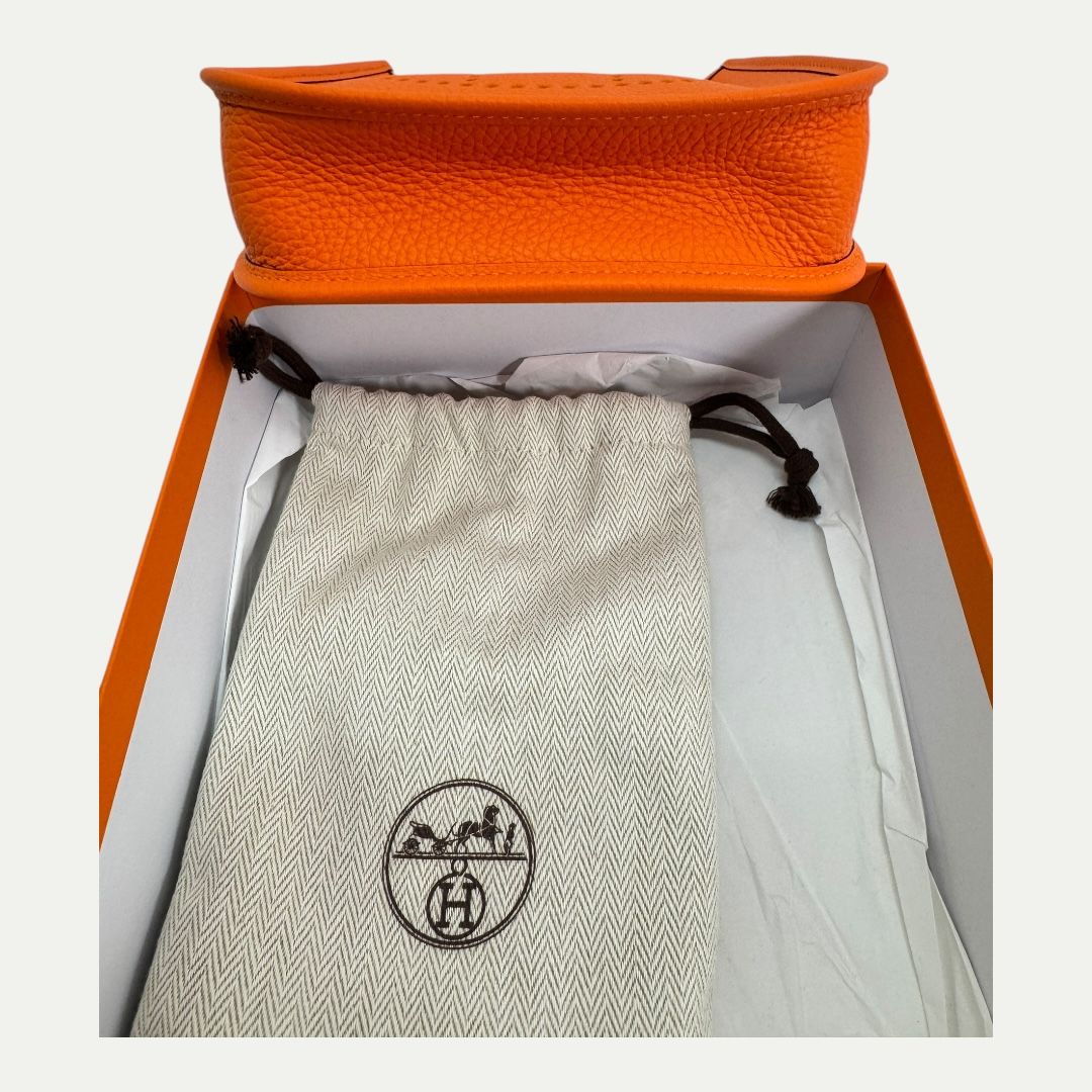 Hermes Mini Evelyne TPM 16 Orange Crossbody