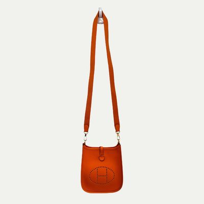 Hermes Mini Evelyne TPM 16 Orange Crossbody