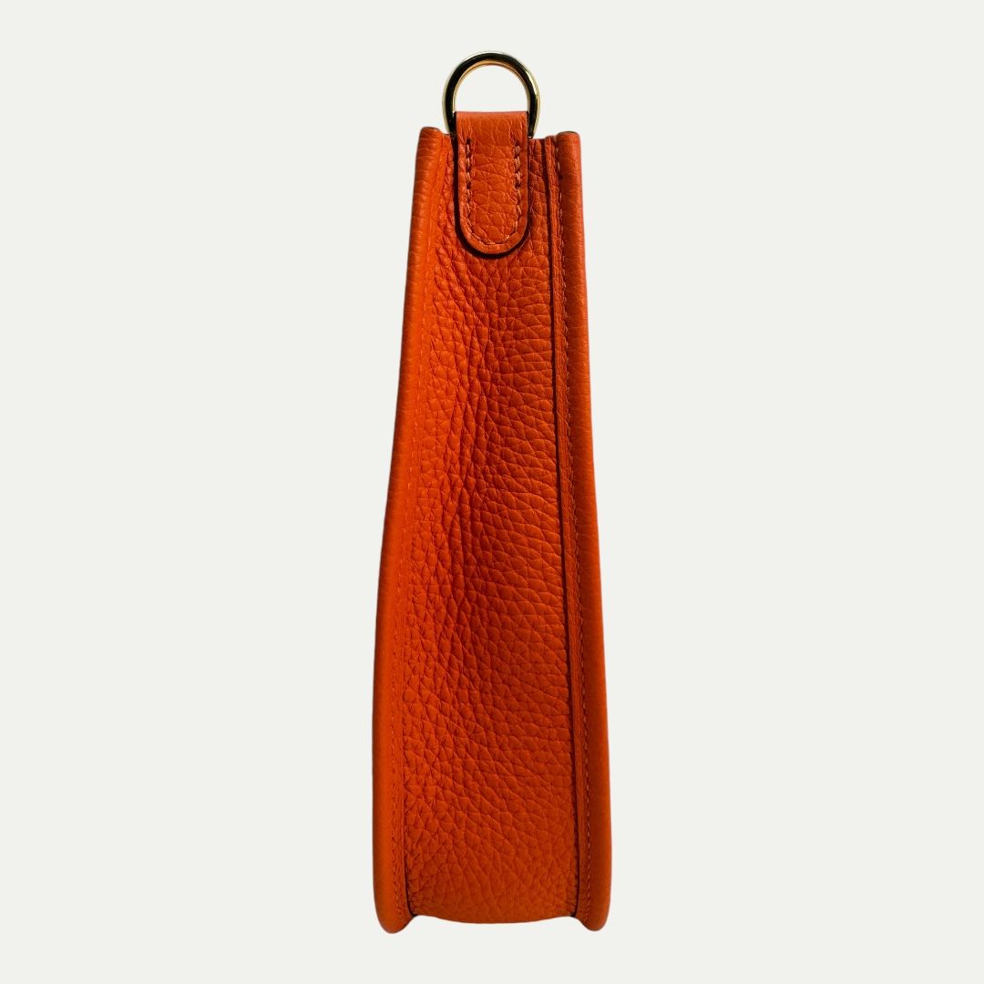 Hermes Mini Evelyne TPM 16 Orange Crossbody