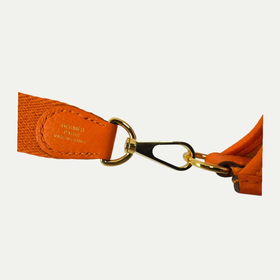 Hermes Mini Evelyne TPM 16 Orange Crossbody