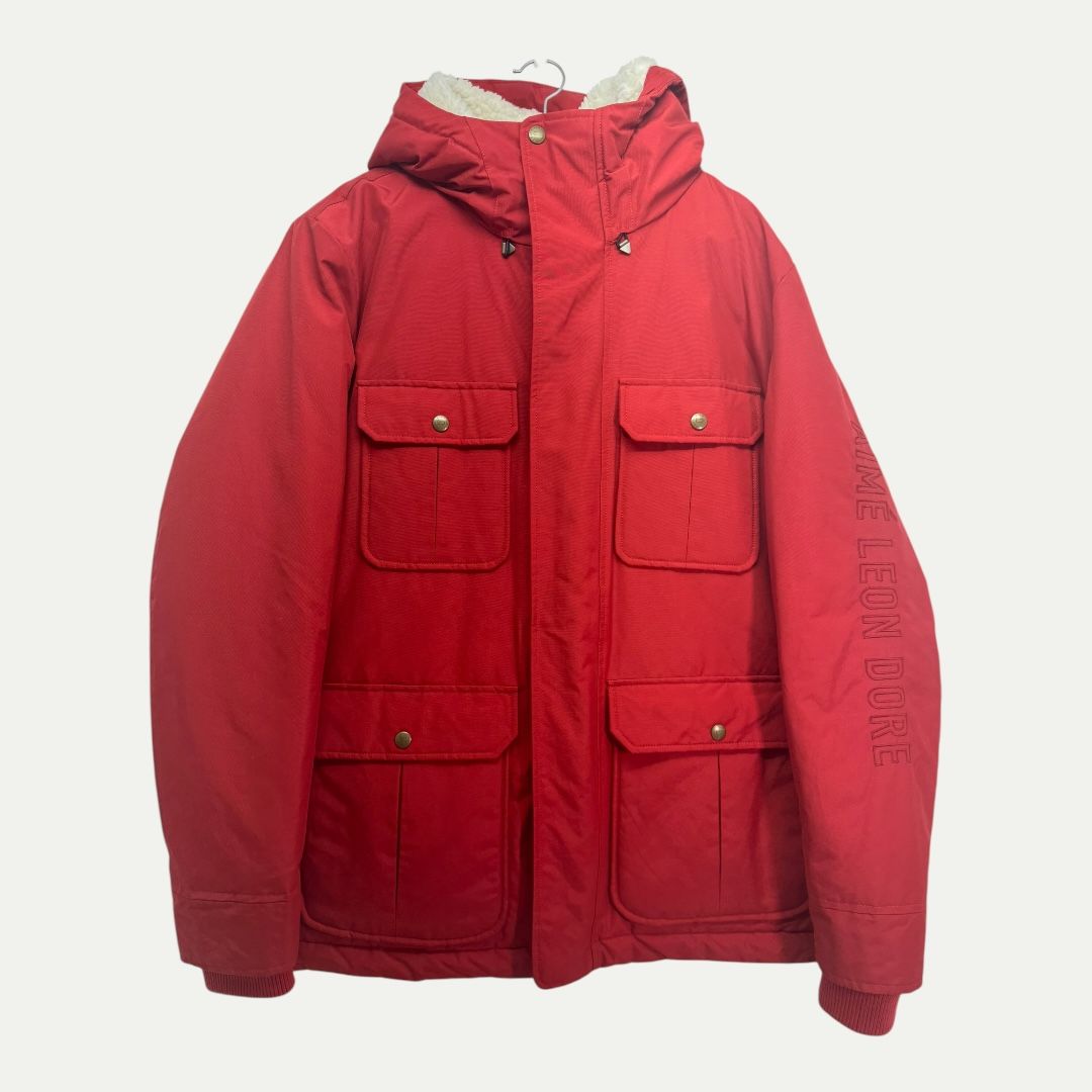 Aime Leon Dore x Woolrich Mountain Red Jacket Sz L