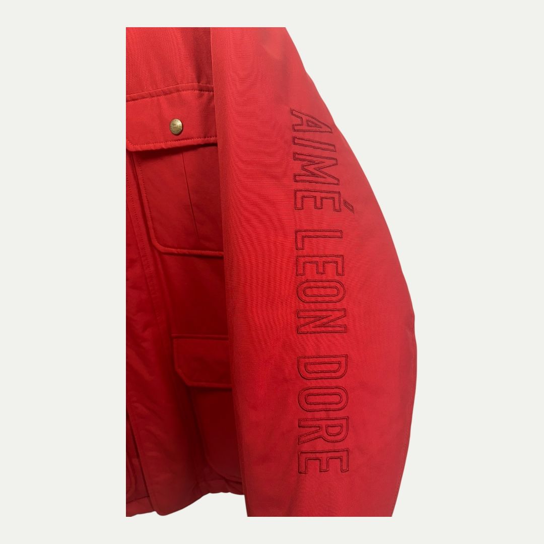 Aime Leon Dore x Woolrich Mountain Red Jacket Sz L