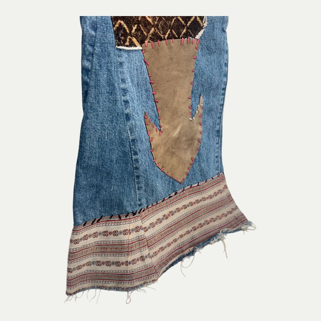 Kapital Patches Flare Denim Sz 38