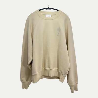 AMI Alexandre Mattiussi Beige Crewneck Sz XL