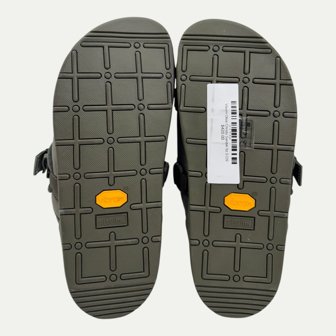 Visvim Olive Christo Sandal Sz S(7-8M)