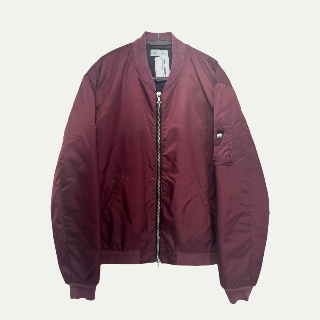 John Elliott Burgundy Bomber Jacket Sz 4(L)