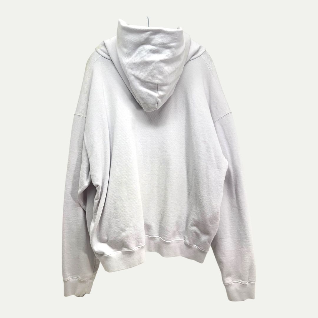 Maison Margiela White Padded Tag Hoodie Sz 50