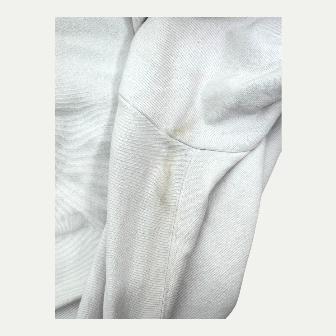 Maison Margiela White Padded Tag Hoodie Sz 50