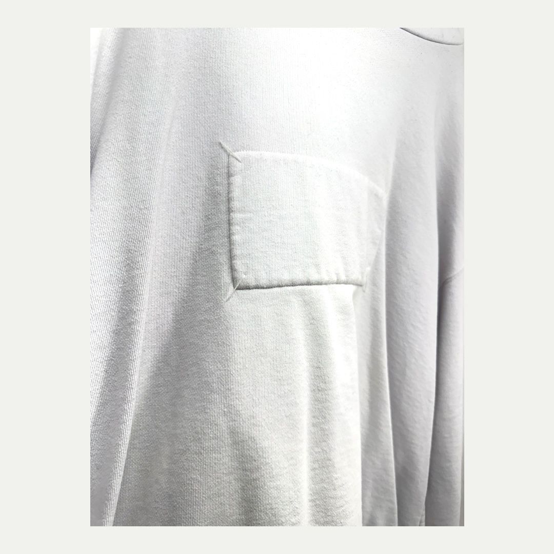 Maison Margiela White Padded Tag Hoodie Sz 50