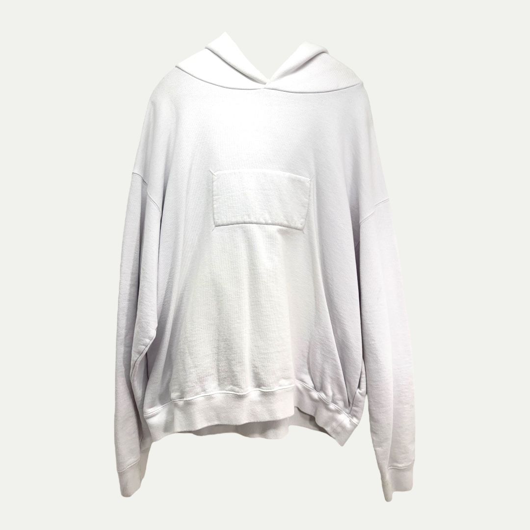 Maison Margiela White Padded Tag Hoodie Sz 50