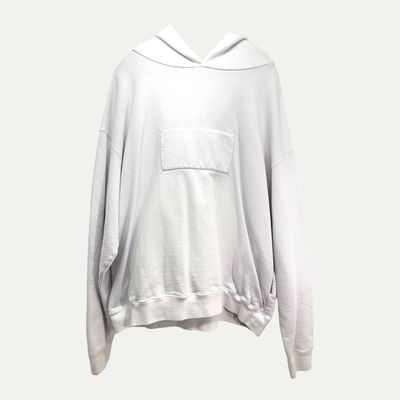 Maison Margiela White Padded Tag Hoodie Sz 50