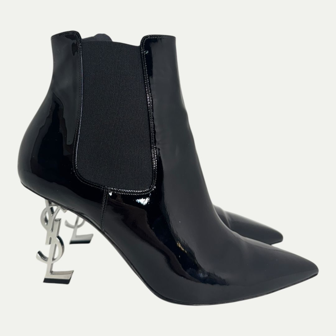 Saint Laurent YSL Patent Leather Boot Sz 42(9.5w/8m)