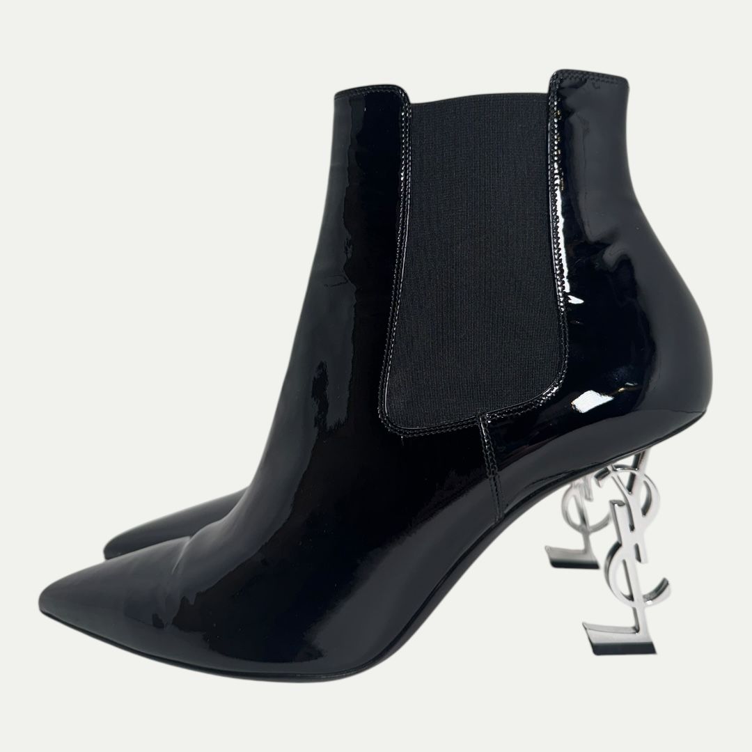 Saint Laurent YSL Patent Leather Boot Sz 42(9.5w/8m)