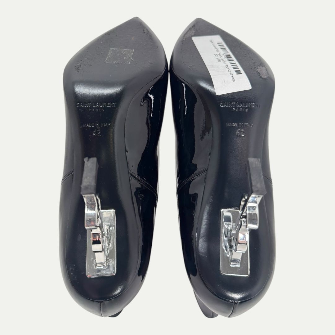 Saint Laurent YSL Patent Leather Boot Sz 42(9.5w/8m)