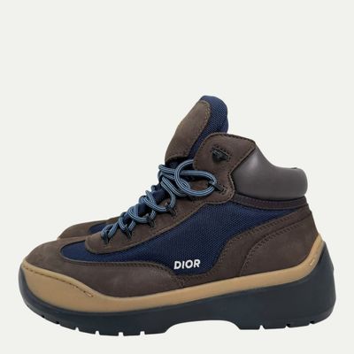 Christian Dior Brown/Blue Hiking Boot Sz 40(8)
