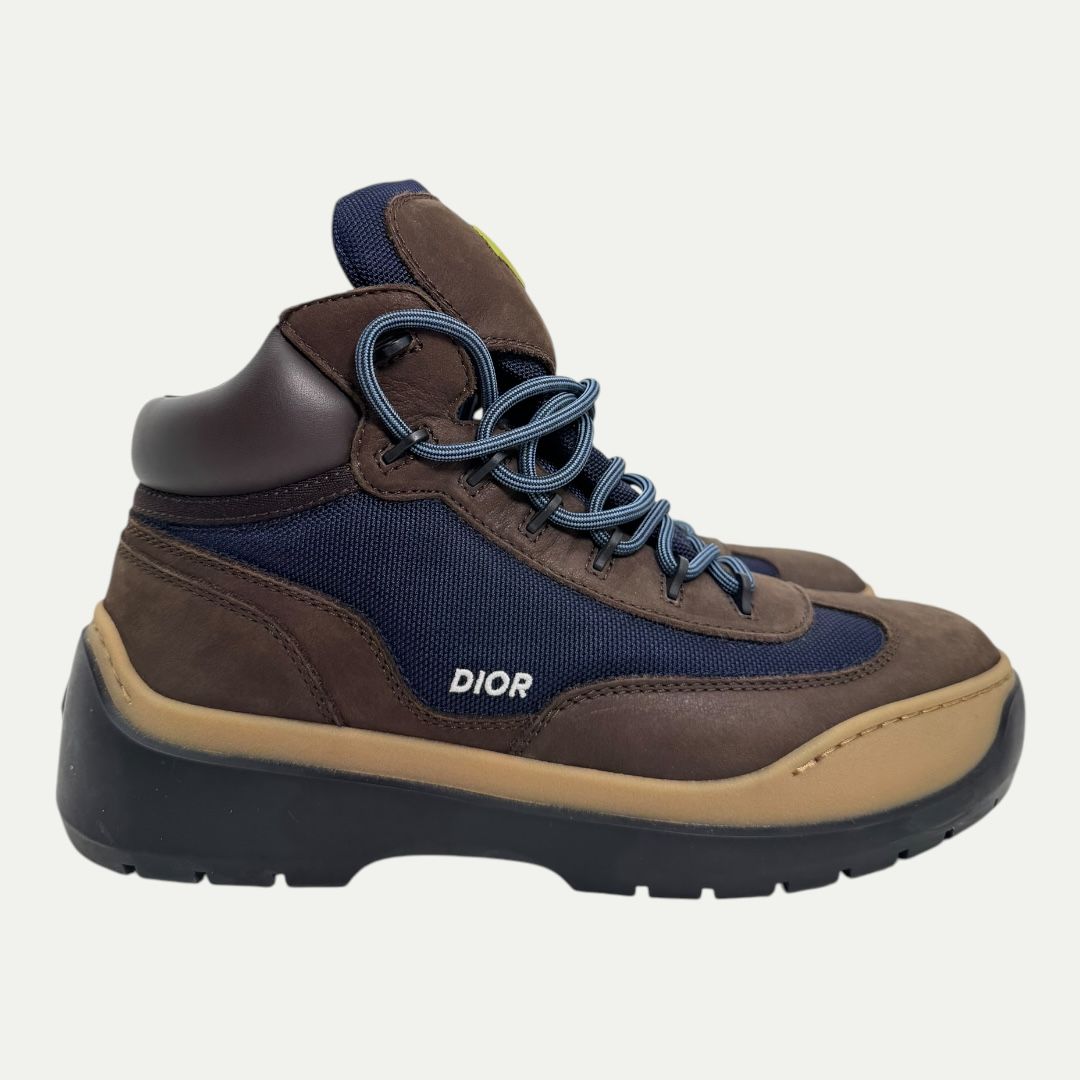 Christian Dior Brown/Blue Hiking Boot Sz 40(8)