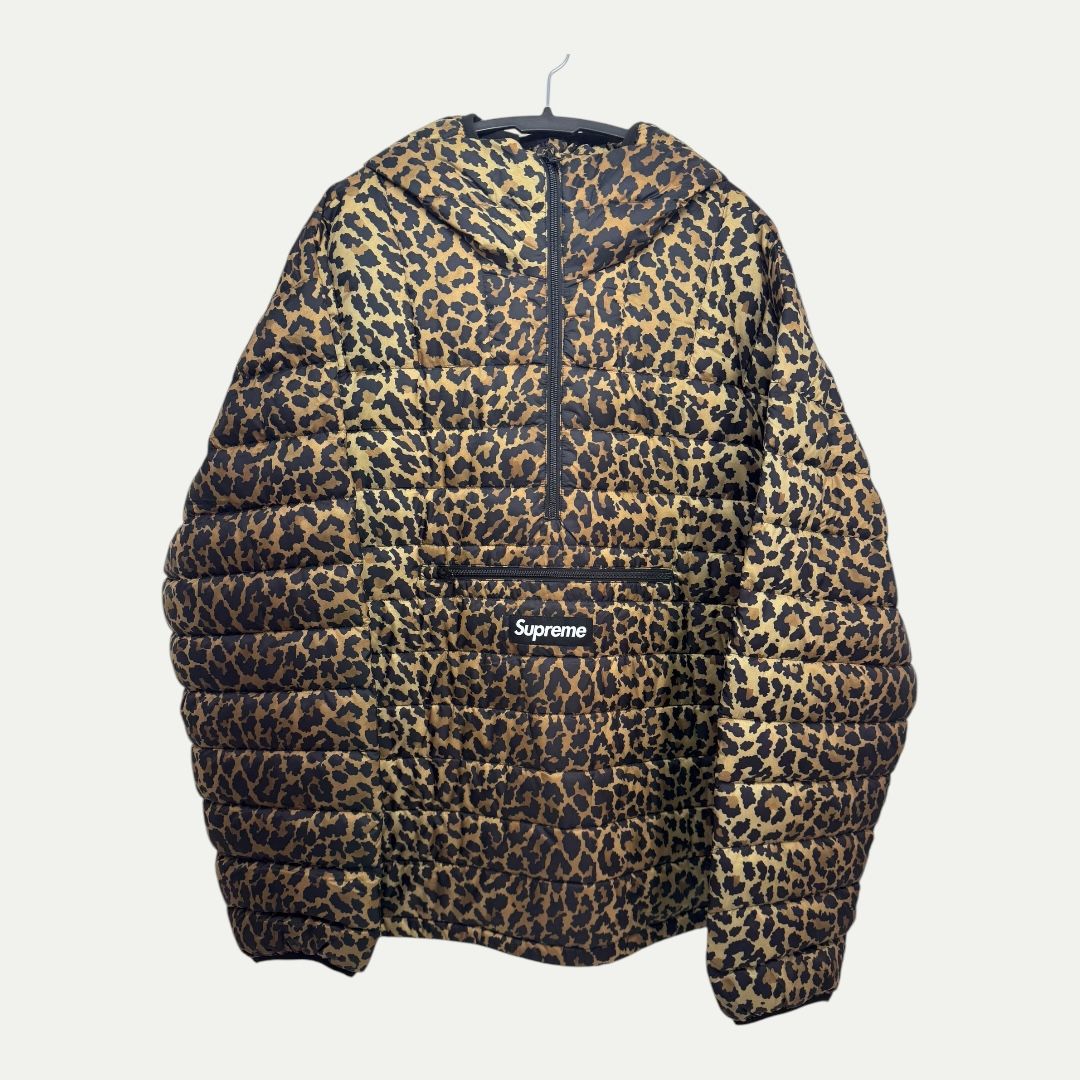 Supreme Leopard Anorak Coat Sz XL