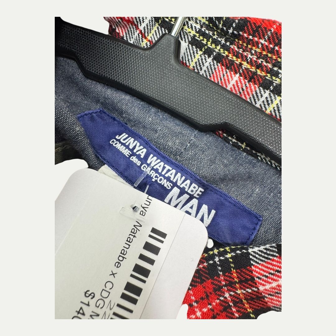 Junya Watanabe x CDG Man Mix Media Flannel Sz S