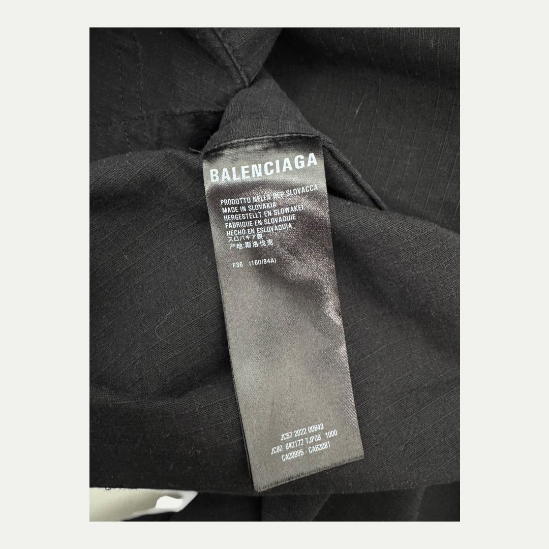 Balenciaga FW20 Runway Pagoda Shirt Sz 36(S)
