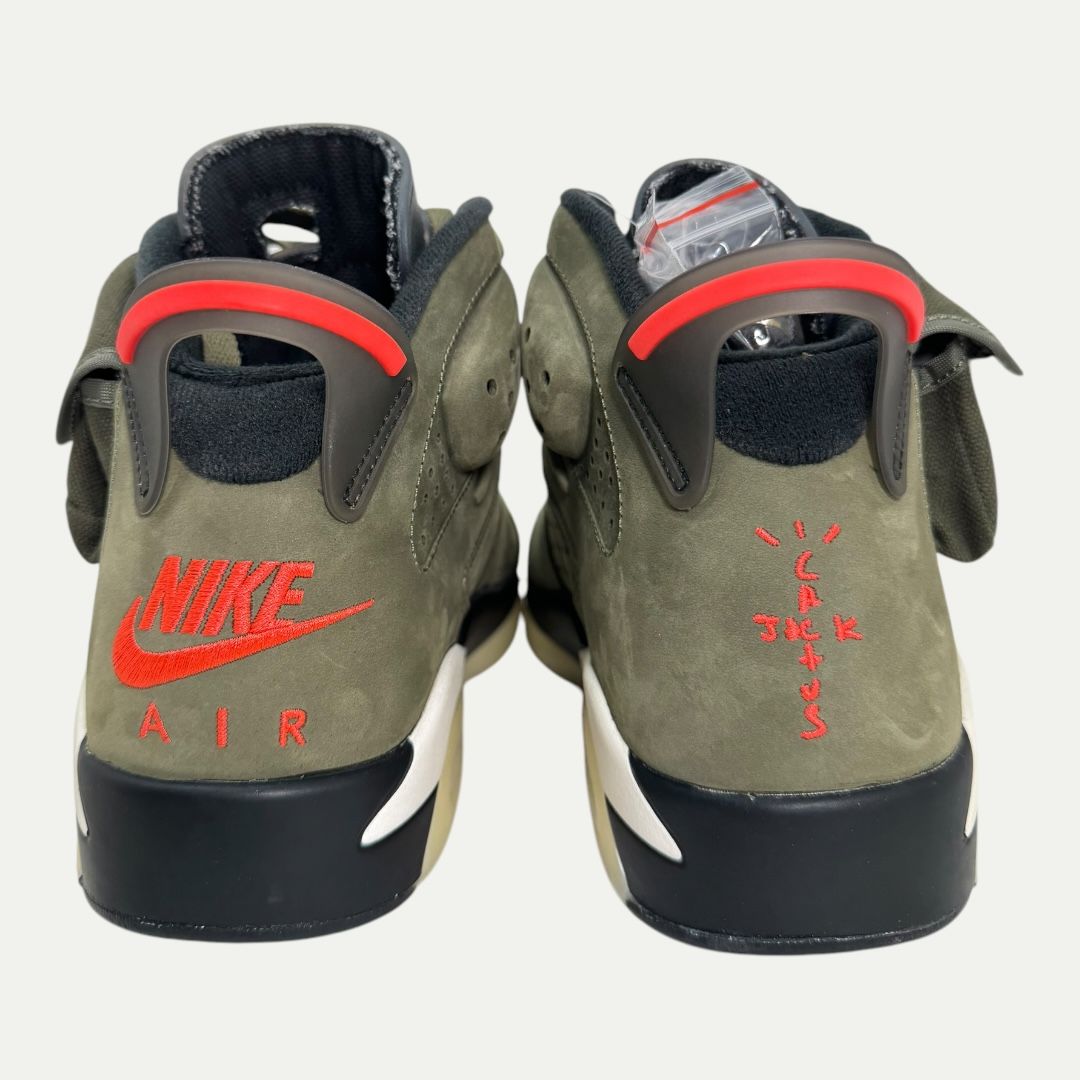 Jordan 6 Travis Scott Olive Green Sz 10