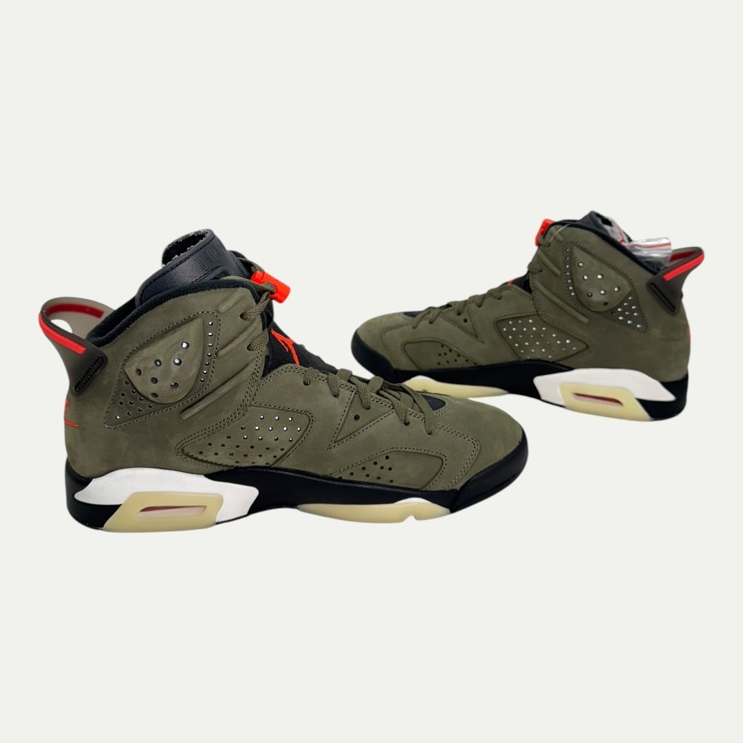 Jordan 6 Travis Scott Olive Green Sz 10
