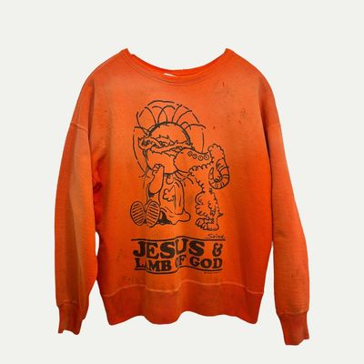 Saint Michael Lamb Of God Crewneck Sz M