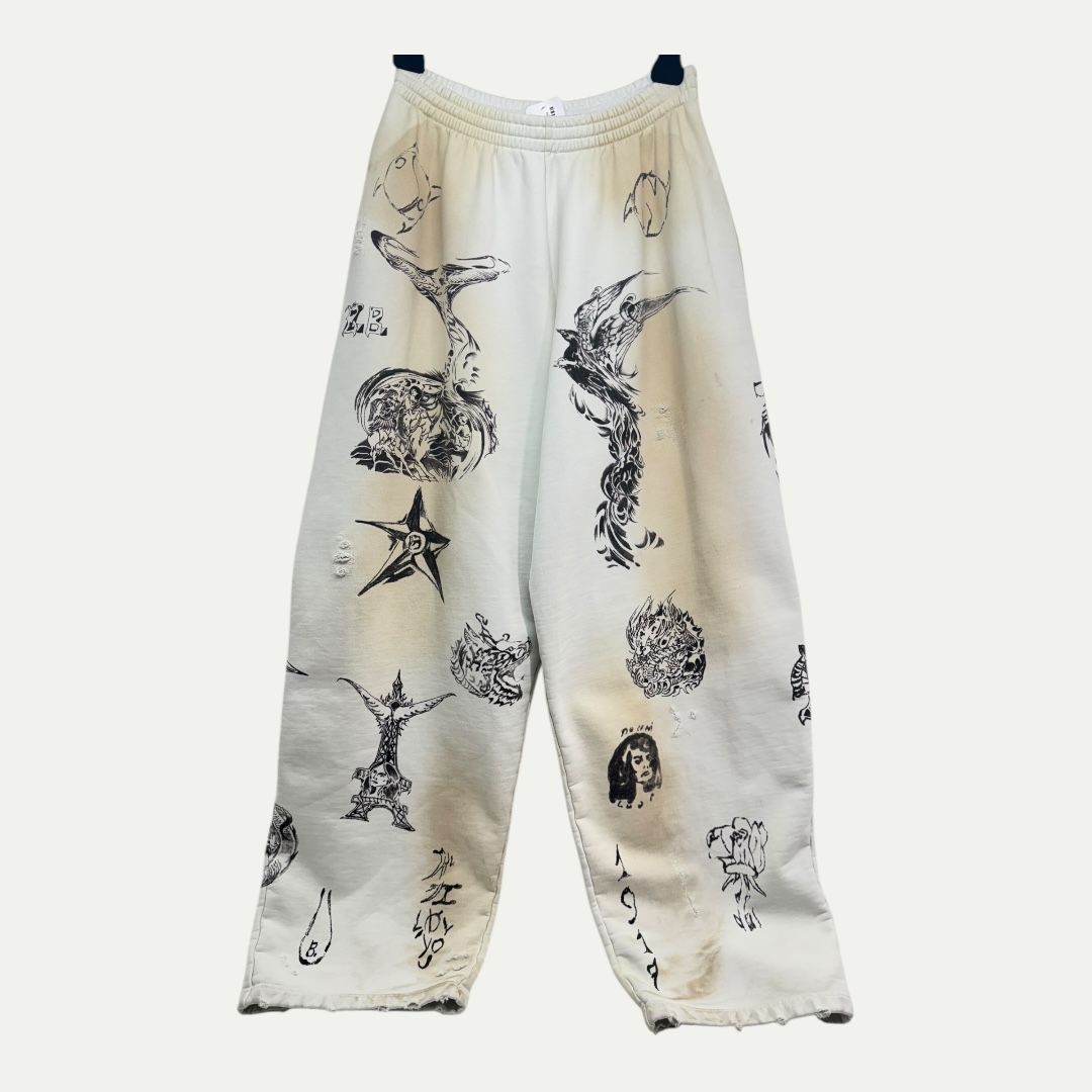 Balenciaga Tattoo Sweatpants Sz L(32-36)