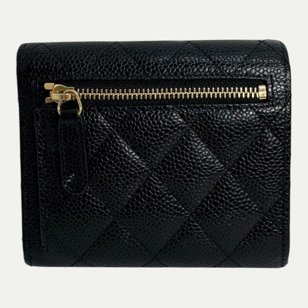 Chanel Quilted Compact Flap Wallet