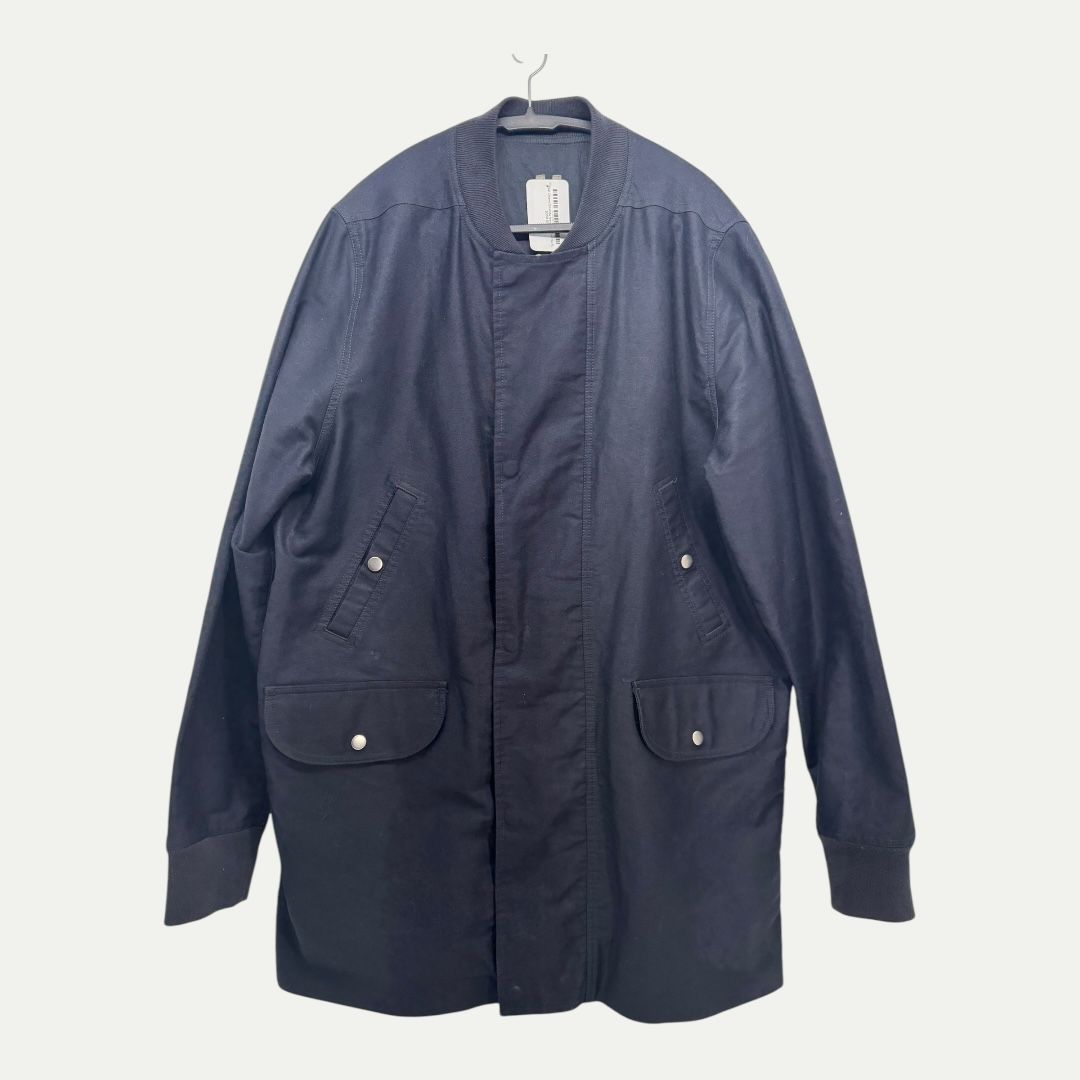 Rick Owens Drkshdw Navy Long Coat Sz XL