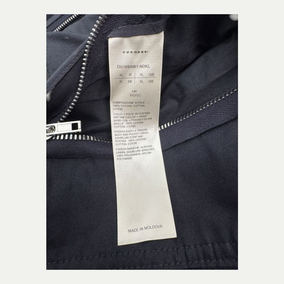 Rick Owens Drkshdw Navy Long Coat Sz XL