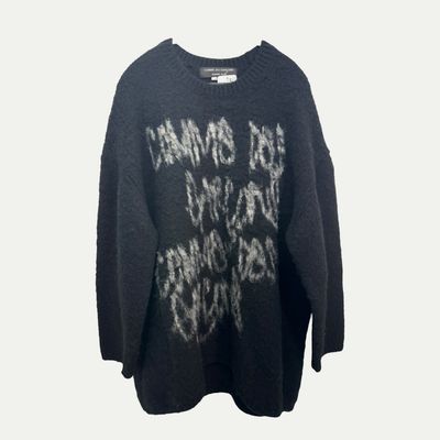 CDG Homme Plus AW22 Interlocked Logo Knit Sz L