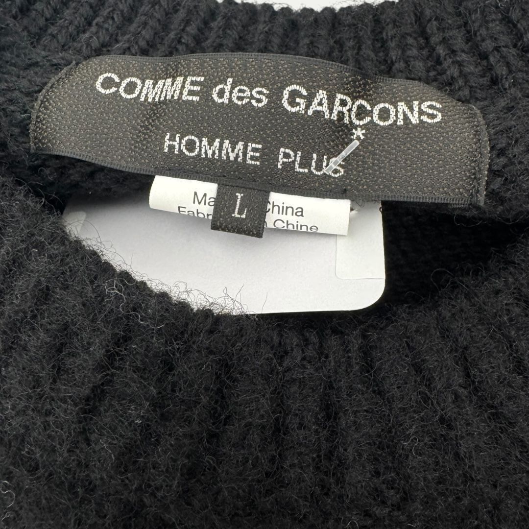 CDG Homme Plus AW22 Interlocked Logo Knit Sz L