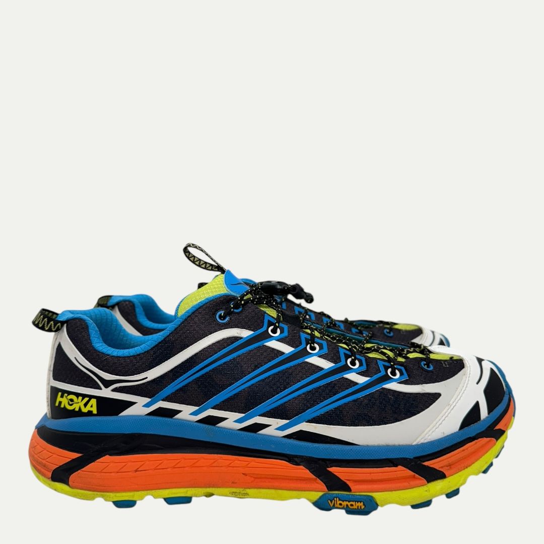 Hoka U Mafate Three2 Black Diva Blue Sz 10.5