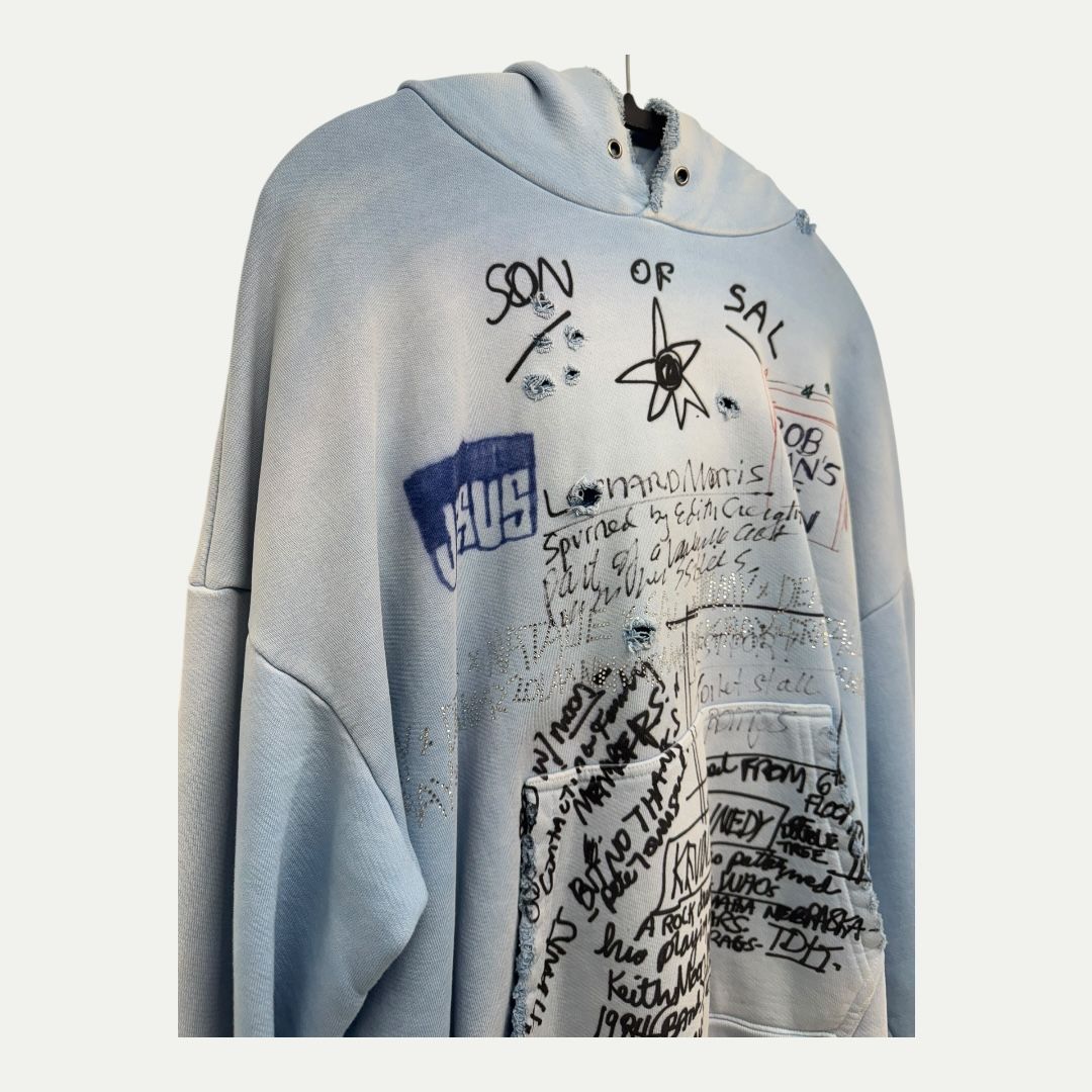 Paly Hollywood ‘Son of Saul’ Art Basel 2023 Exclusive Blue Hoodie Sz L/XL