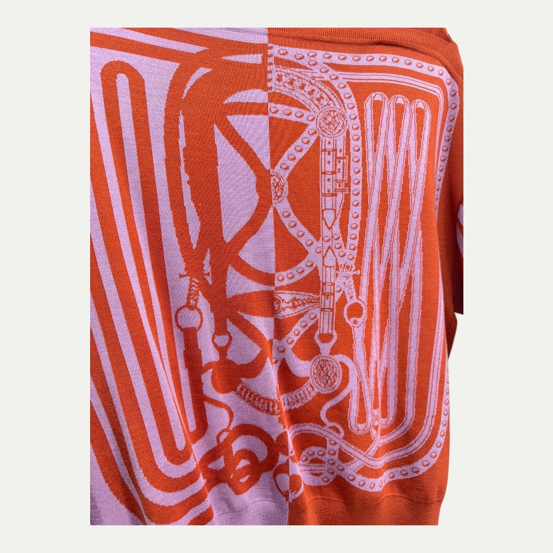 Hermes Silk Blend Knit Top Sz 36(M)