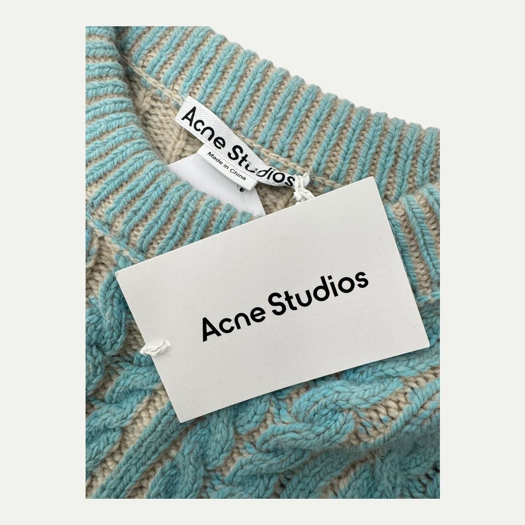 Acne Studios Dyed Cable Knit Sz M(L)